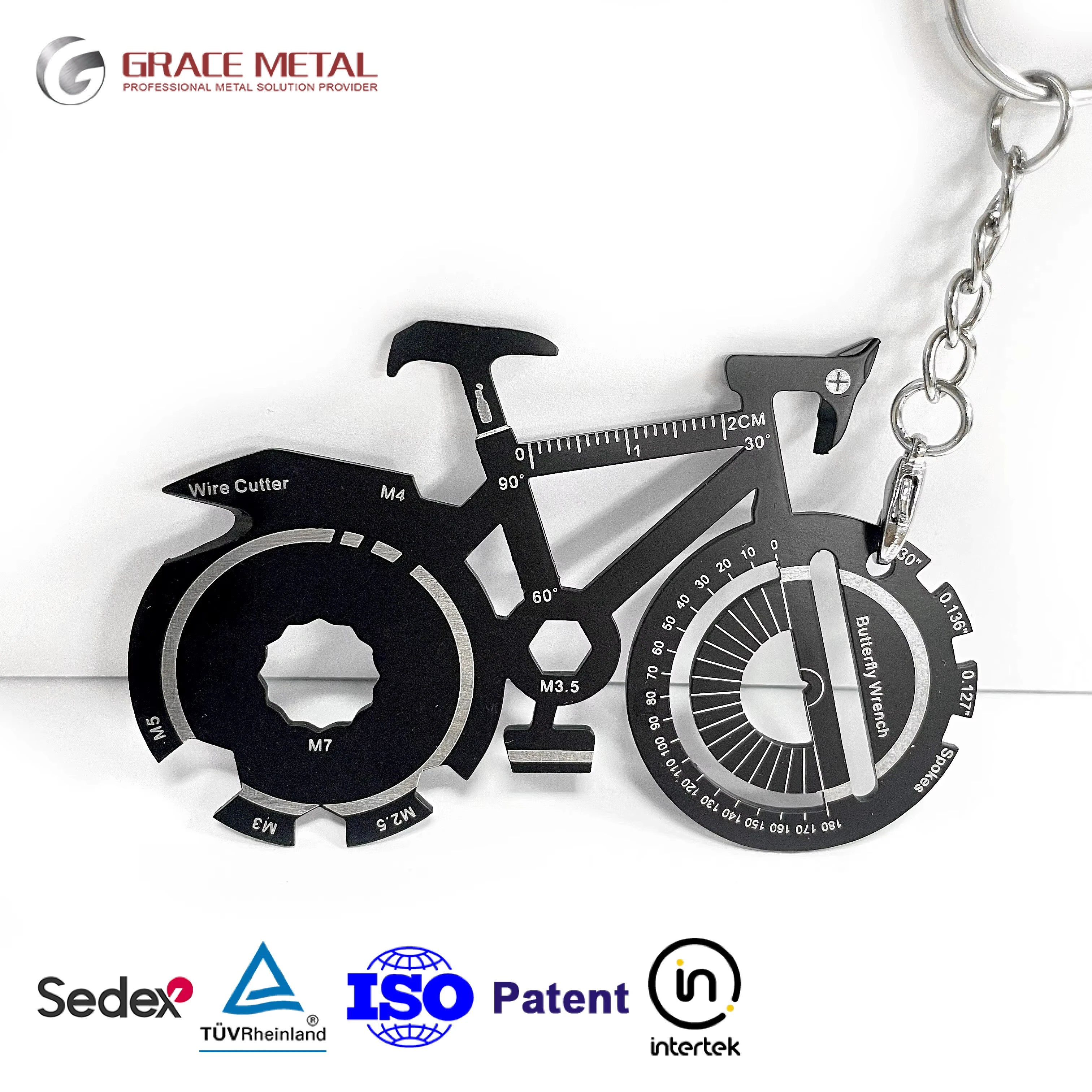 20 1 Multi Function Personalized Souvenir Custom LOGO Design Stainless Steel Shark Shape Bottle Opener EDC Gadgets Business Gift