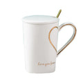 6pcs Modern Creative Ceramic Heart Design Mugs White Small Dessert Cups with Logo for Tea Milk Coffee Handgrip for Giveaways