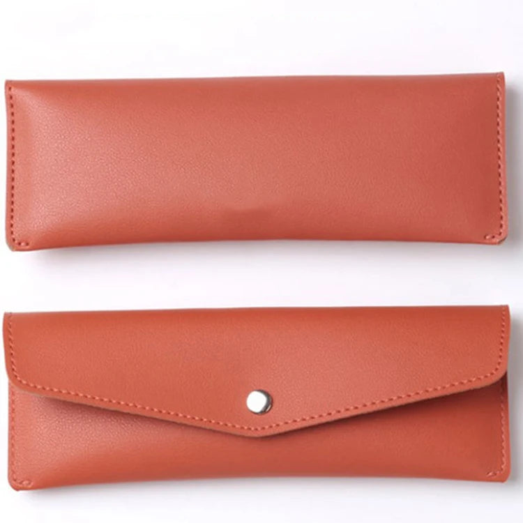 Personalized Pu Leather Pencil Case Stationery Pen Pouch Gifts Protective Cover