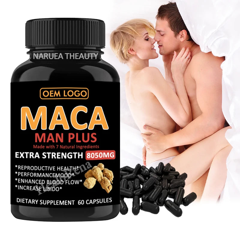 OEM Black Maca Extract Capsule Natural Herbal Supplement Maca Root Powder Capsules