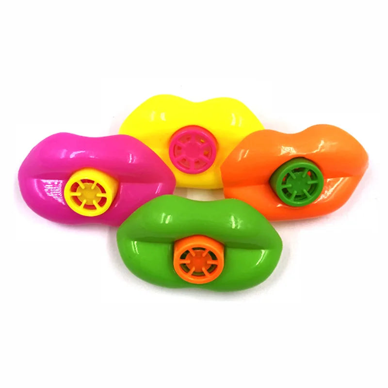 Plastic Lip Whistles Kids Birthday Decoration Party Supplies Toys Noisemakers for Children