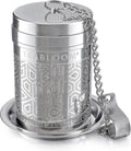 Customizable Logo or Pattern Stainless Steel Mesh Vintage Brushed Finish Coffee Tamper Skimmer Reusable Model MX002