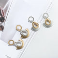 TongLing Trendy Fashion Silver Earrings Multi Circle Mix Color Fashion Jewelry Drop Earring for Daily Wearing MegaBDM