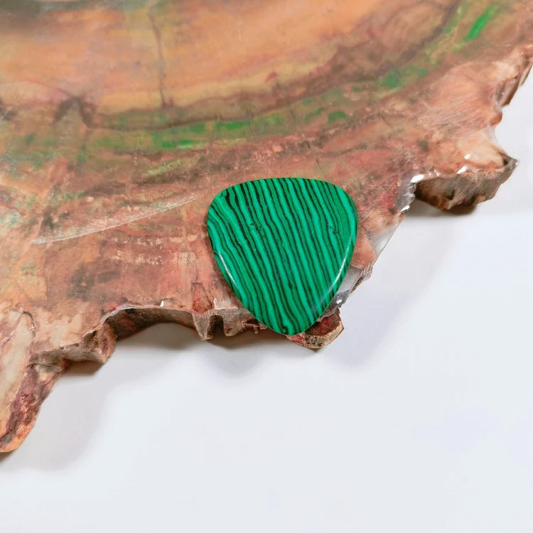 Hongzhuo Pick Guitar Innovative Natural Musical Instrument With Box Malachite Guitar Accessories Pick