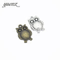 2 Colors Antique Bronze Owl Charms Pendant for DIY Jewelry Making Necklace Earrings Bracelet Accessories D138