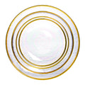 High Quality Nordic Color Clear Gold Rim Glass Dinner Charger Plate Luxury Bulk Home Decor Eco-Friendly High Quality Dinnerware
