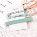Large Tear Summer Hairpins & Barrettes Plush Fabric Covered Metal Snap Clips 8cm 4 Colors for Women