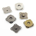 Strong Magnetic plum Shaped Invisible Buckle Concealed Garment Buttons for Luggage and Coats Bags Metal Hand-sewing Snap Buttons