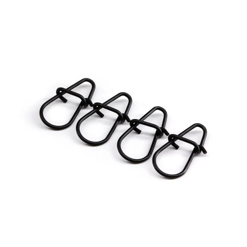 Matt Black Stainless Steel Japanese Fishing Snap Strength Nice Fishing Snap Swivel for Carp Fishing Snap Connector