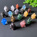 Natural Multi Colorful Crystal Unicorn Carved Cute Unicorn Carvings for Gift