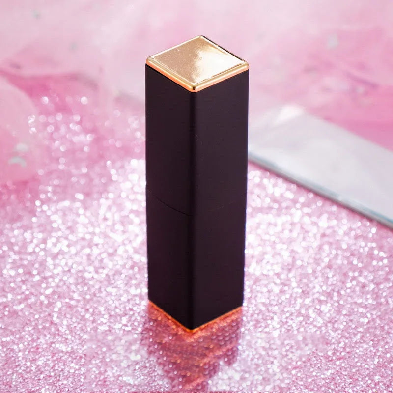 Wholesale PU Leather Lipstick Tube air Spinning Transit Red Tube Custom Trademark