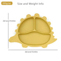OEM Design Plato Custom Logo BPA Free Newborn Dining Plate Baby Silicone Feeding Plate With Suction Bottom