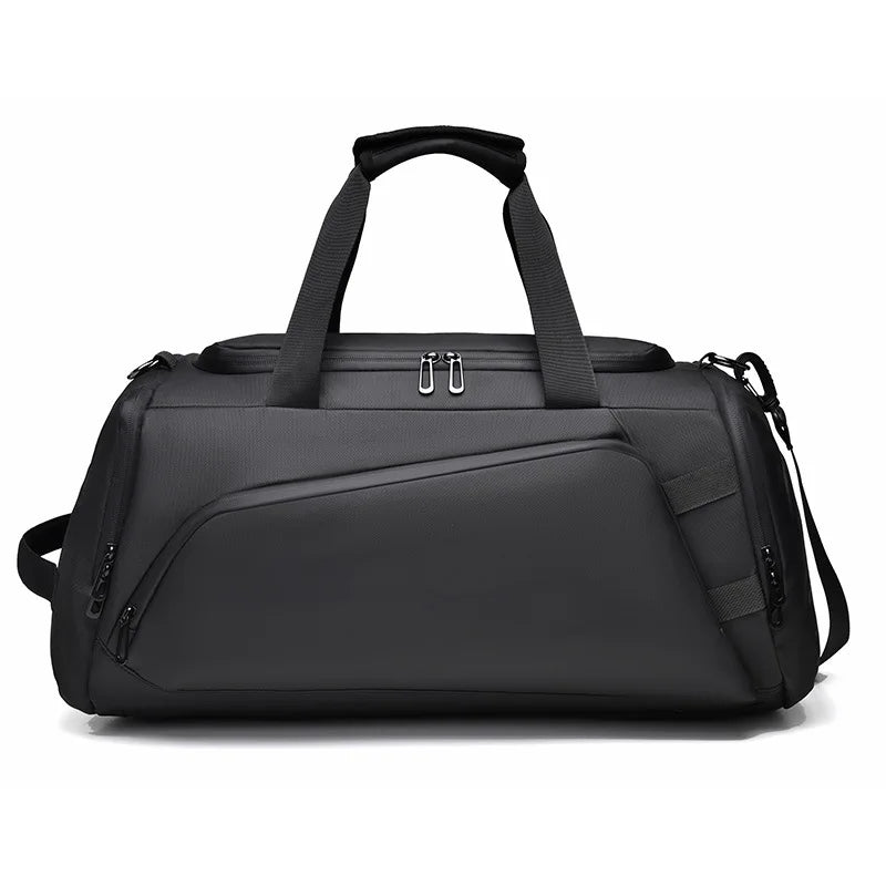 2024 New Large-Capacity Multifunctional Fitness Backpack Waterproof Gym Bag Zipper Closure Fashionable Canvas Sports Travel Bag