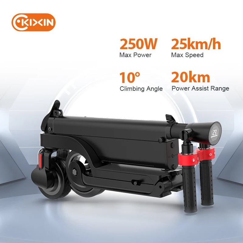 KIXIN Portable 250w Motor 5.5 Inch Solid Wheel Detachable Battery X6 Foldable Electric Scooter Kick E Roller for Adult Child