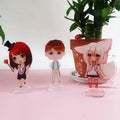 Custom Printed Cartoon Anime Figure Display Stand Transparent Holographic clear Acrylic Standee