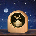 1-Piece MOQ Custom Engraved Magic Animal Style Crystal Ball LED Night Light Eco-friendly Christmas Snow Globe Decor Valentine