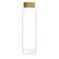 Custom 32oz High Borosilicate Glass Water Bottle Eco Friendly Glass Drinking Bottle with Bamboo Lid