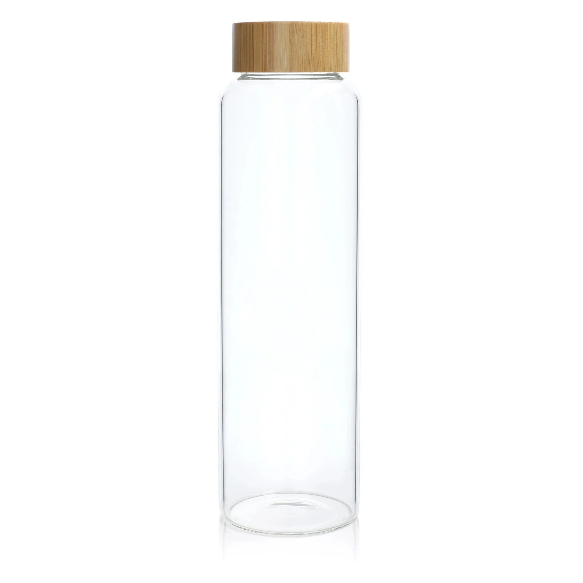 Custom 32oz High Borosilicate Glass Water Bottle Eco Friendly Glass Drinking Bottle with Bamboo Lid