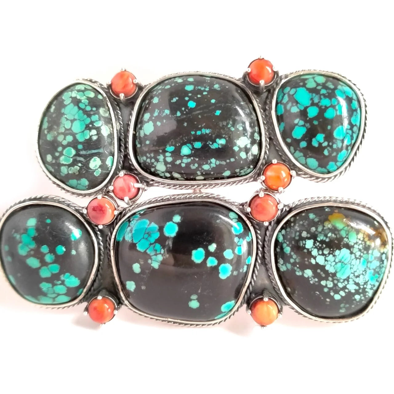 Natural Spiny Oyster Turquoise Ring 925 Silver Ring