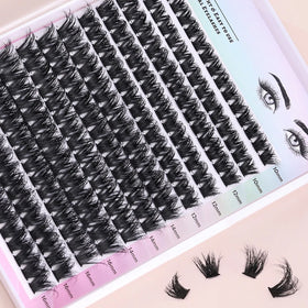 Qiaoti Beauty Eyelash Supply Eyelash Set Cluster Eyelashes Cluster Lashes 3D Diy Lash Extensions Diy Lashes