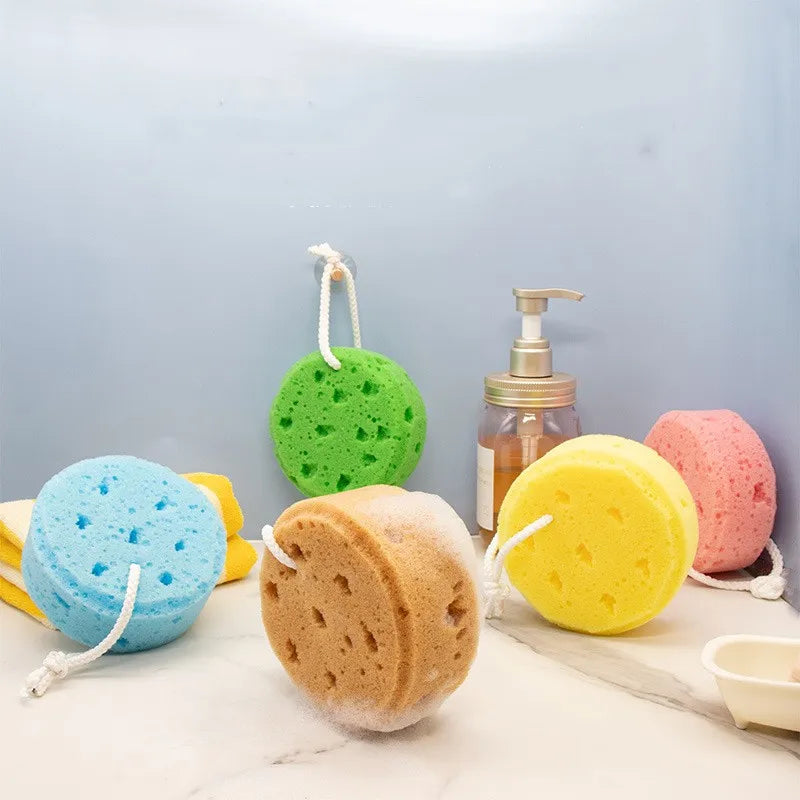 Hotsale Bath Exfoliating Sponge Loofah Pouf Mitt Customized Body Scrubber for Shower