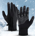Warm Outdoor Winter Touchscreen Zipper Gloves for Anti Slip Outdoor Sports Gloves Winter Gloves for Bike