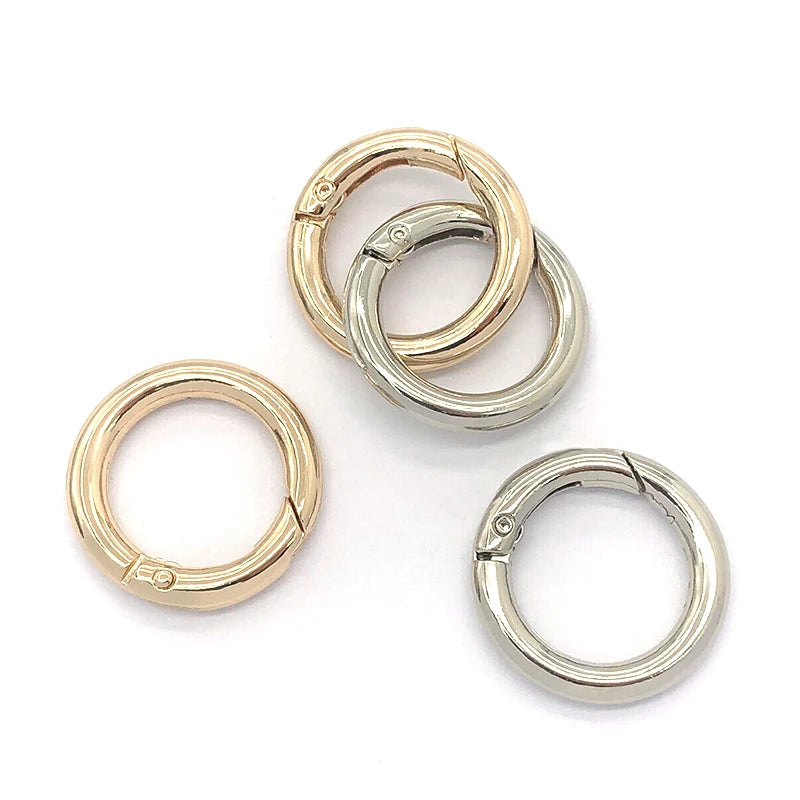 High Quality Bag Accessories Bag Strap Buckle O Rings Spring Ring Open Metal Opp Bag Customized SX Washable Zinc Alloy Custom