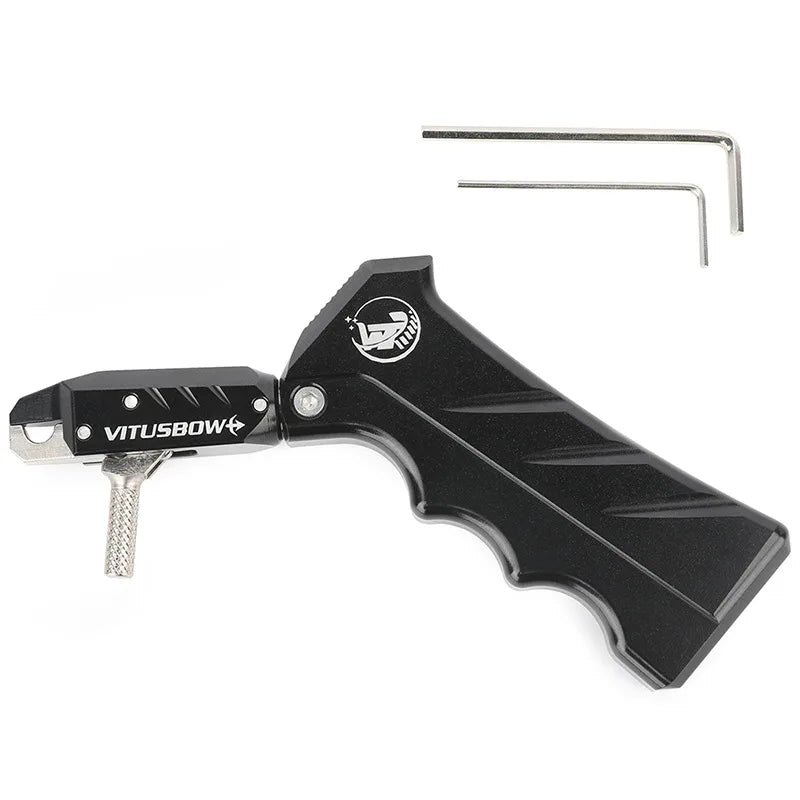 Vitus Aluminum Alloy Compound Bow Release Aids 3 Finger Automatic Closing Thumb Trigger Grip Archery Accessories