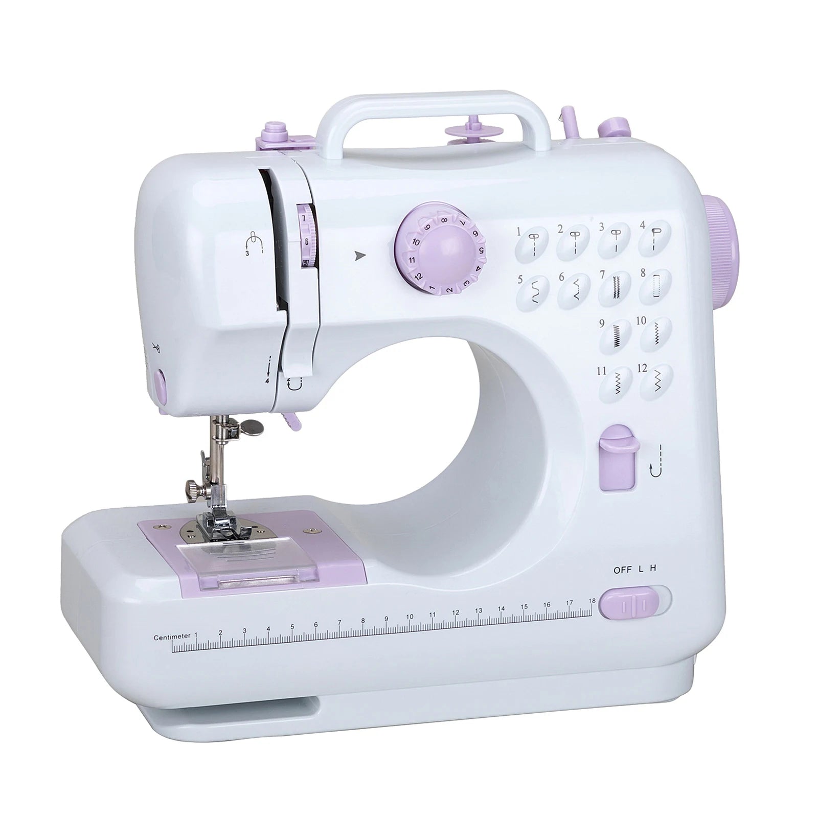 EU Stock 505A 12 Stitches Electric Sewing Machine Mini Household Double Thread Sewing Machine EU 220V