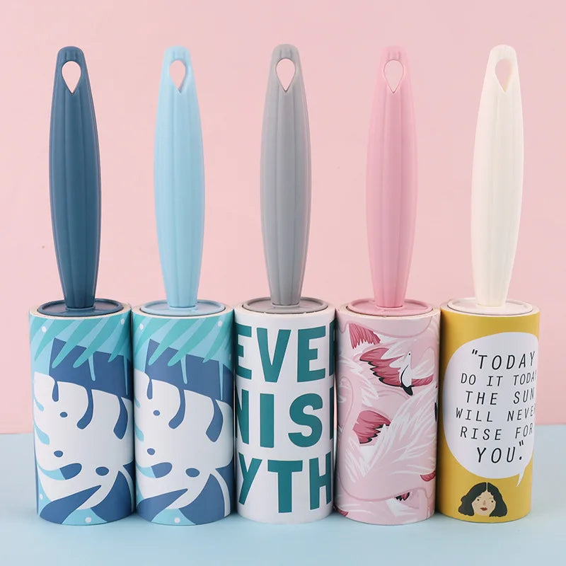Mini Portable Tear-away Sofa Clothes Coat Sticky Lint Roller/Replacement Core Dog Pet Cat Hair Remover Cleaning Tool