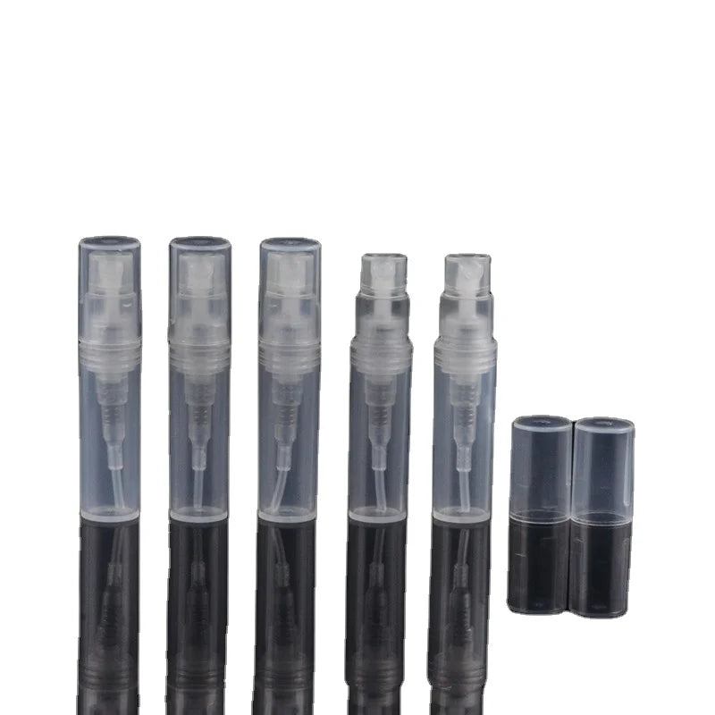2ml Plastic Mini Portable Refillable Perfume Bottles Atomizer Sample Spray Perfume Bottle Cosmetics Containers