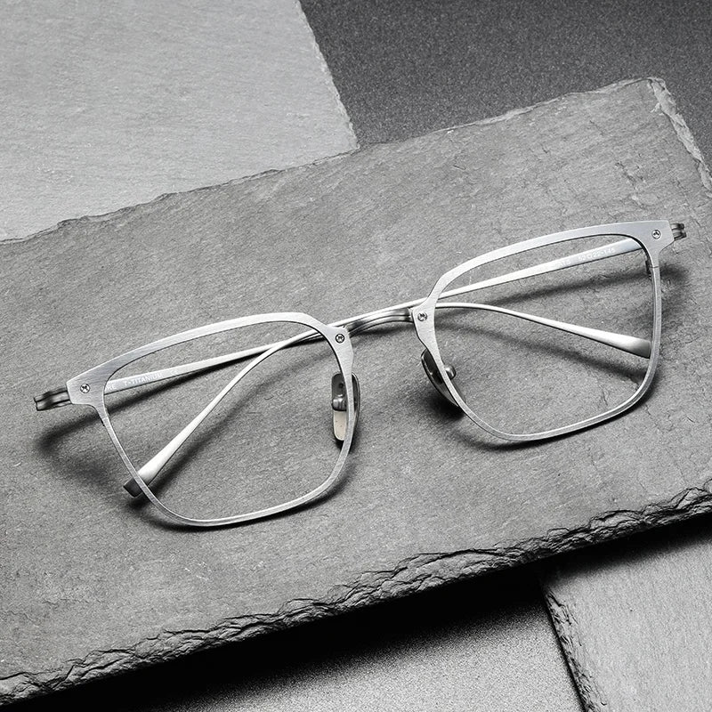 KJ40A 100% Handmade Good Quality China Manufacturer Titanium Frame Temple Optical Frame