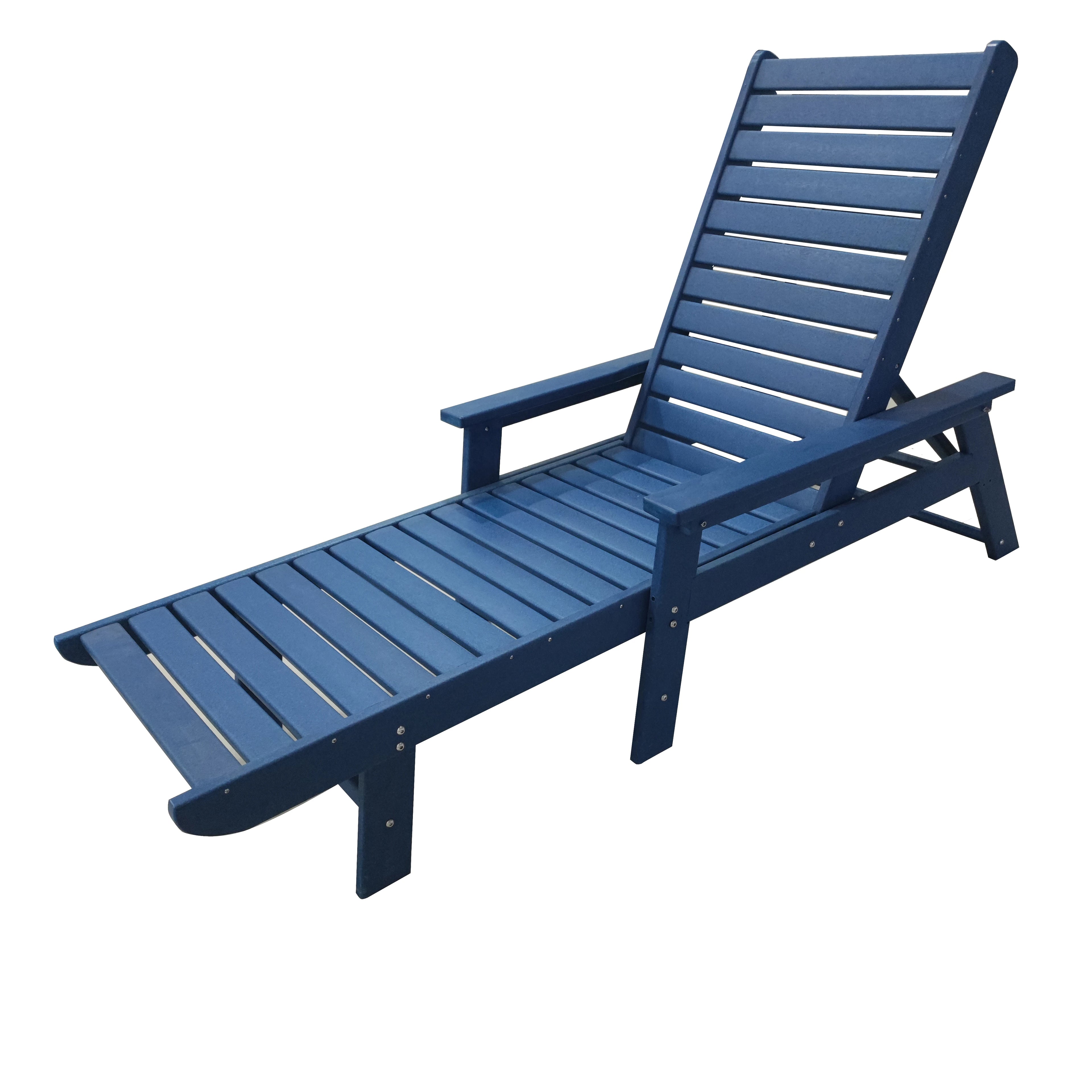 Swimming Pool Chaise Lounge Beach HDPE Outdoor Furniture Sun Lounge Chair