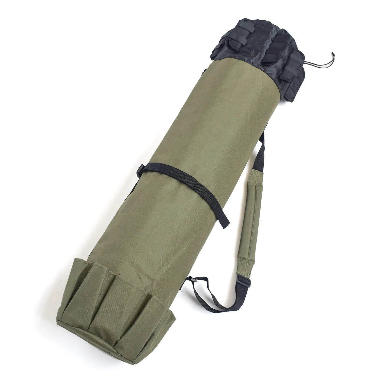Rod and Gear Pack Cylindrical Fishing Bag 600d Oxford Waterproof Fishing Bag for Outdoor