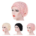New Thin Lace Breathable Hood for Women's Spring and Autumn Colorful Hat Inner Turban