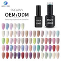 Custom Logo WholesaleGold Shimmer Rubber Base Coat Color UV Gel Soak Off Nail Polish 2026 New Arrivals Gel Polish