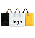 Custom Shopping Plastic Bags Small Decorative Packing Plastic Poly Bags Logo Printed With Handle