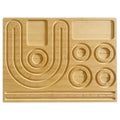 Bamboo Jewelry Bead Board Wooden Necklace Trays With Scale Design Jewelry Organizer Mat for DIY Bracelet Necklace Making Tool