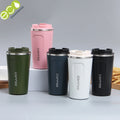 380ml/510ml Travel Coffee Mug With Lid Car Stainless Steel Water Bottle Travel Insulated Bottle Vacuum Thermos Coffee Mug