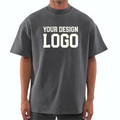 Ringer Trendy Brand 100% Cotton Oversized T-Shirt for Men Custom Logo Graphic and Printing Solid Pattern Knitted MegaBDM