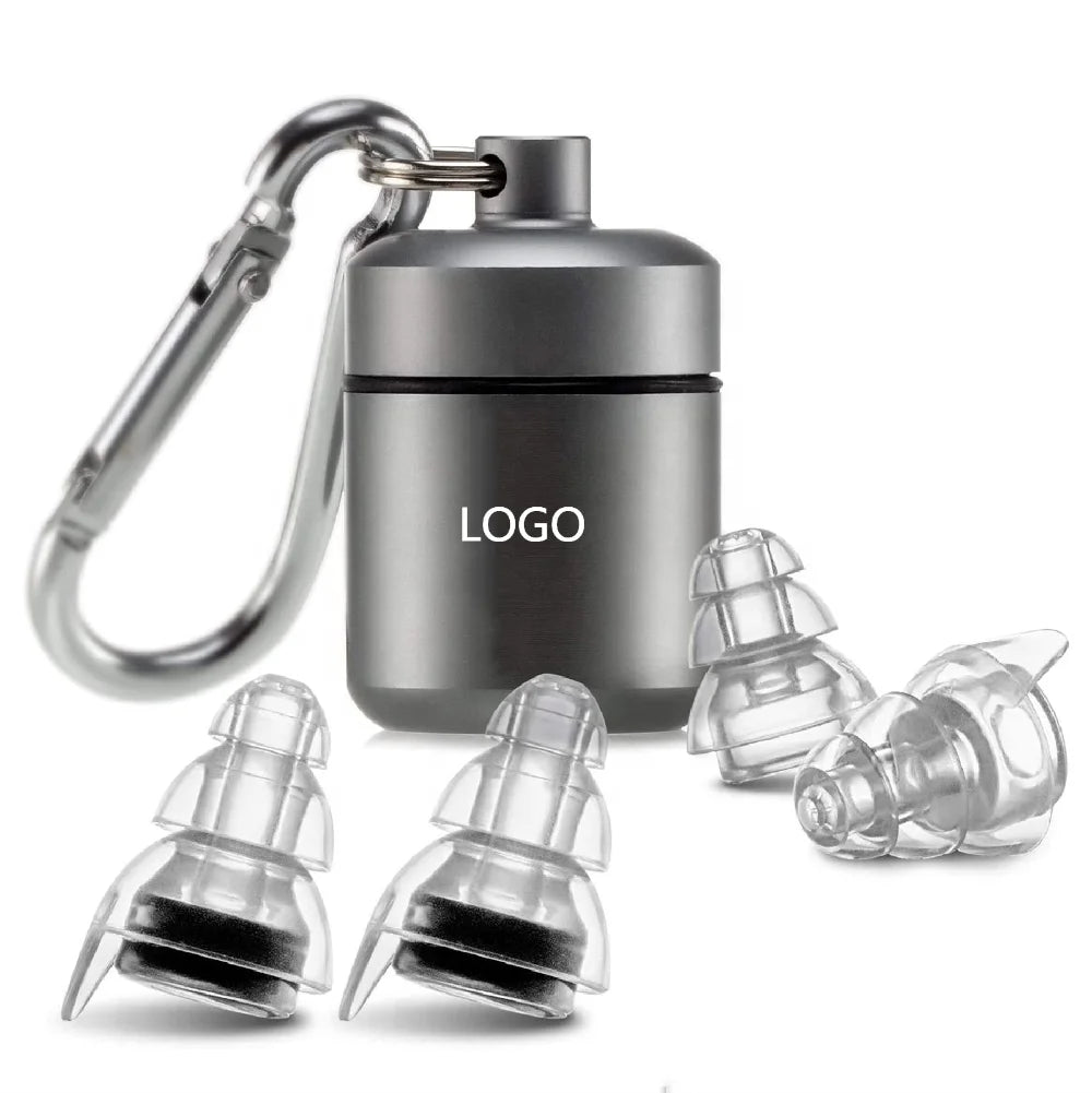 Reusable Earplugs High Fidelity Concert Ear Plugs Noise Cancelling Hearing Protection for Musicians DJs Party Bar Motorcycles