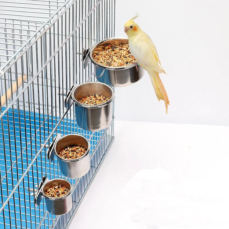 Parrot Bird Feeders and Birds Water Bowl Bird Drinkers Hanging Feeder Water Bottle