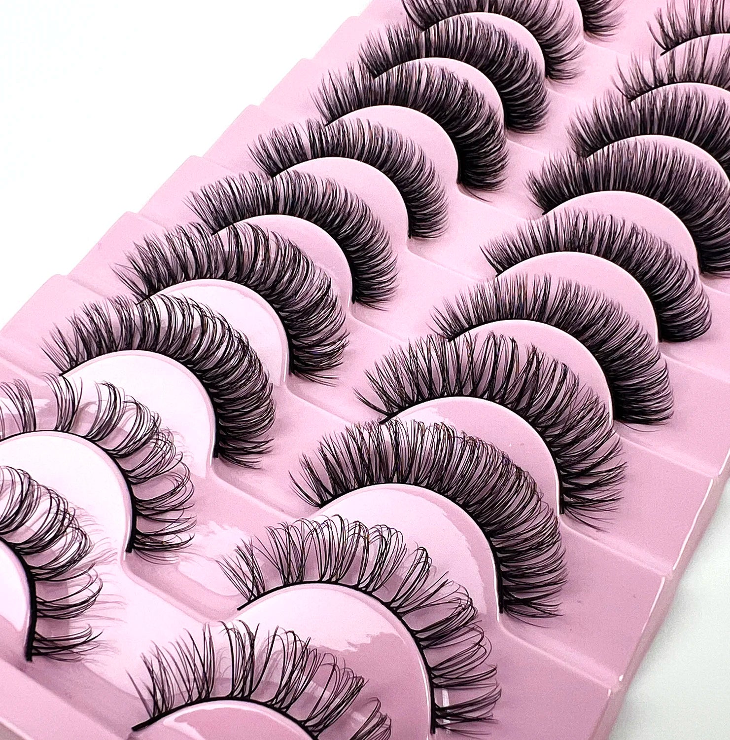 d Strip Eyelashes Russian Eyelash Deep Fake Lashes Russian Volume Faux Mink Strip False Lashes
