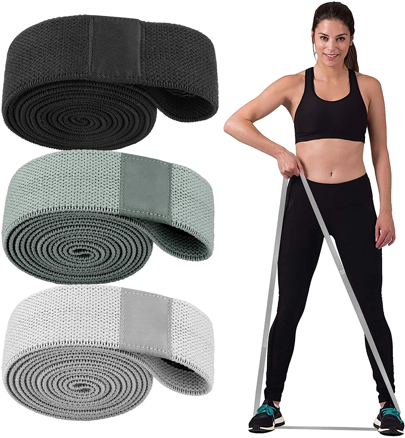Ks-1011-11# Customized  Hot Sale Pull up Assist 2M Long  Resistance Band Set Fitness Belt Sets