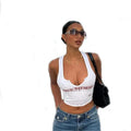 KY Crop Fitness Cotton White Custom Tank Top Ladies Women's Crop Tank Top Tube Tops Women