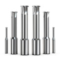 HUHAO HRC 60 Aluminum Steel Milling Cutter CNC Single Flute Spiral End Mill for Stainless Steel Metal L126000