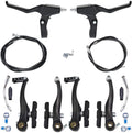 Alloy MTB Road Bike V Brake Set Lightweight Bicycle Parts Kit (Front+Rear) with Cable for Cycling Accessories Bicicleta