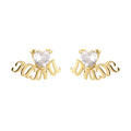 Fashion Drop Shipping Hypoallergenic CZ Earring Stainless Steel Jewelry Custom Name Stud Earrings