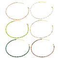 New Handmade Jewelry 4*13mm Crystal Healing Precious Natural Stone Bead Necklace for Women