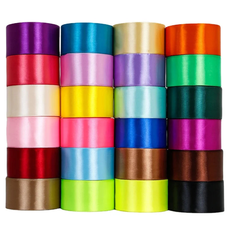 Handmade DIY Bow Production 5cm Flower Ribbon for Gift Box Packaging and Promotional Party Supplies Wholesale
